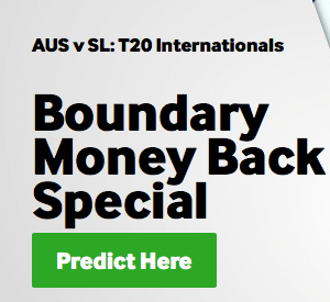 betway aus vs sl boundary money back offer