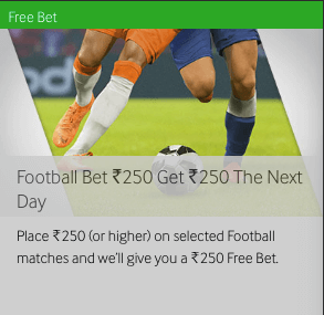 free bet offer from betway get 200INR