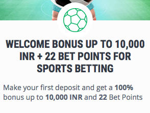 welcome offer by 22bet