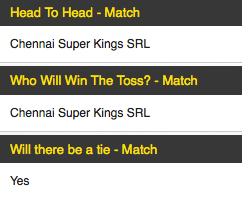 csk srl vs rcb srl odds