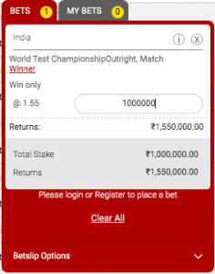 indvsnz wtc betting events