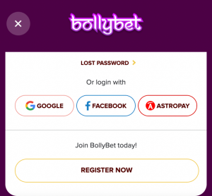 bollybet sign up bonus facebook