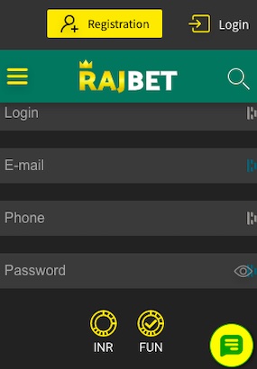 rajbet signup process