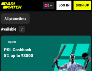 Parimatch PSL Cashback