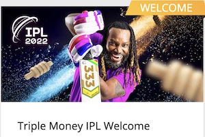 10Cric Triple Money IPL Welcome 2022