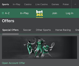 bet365 welcome offer