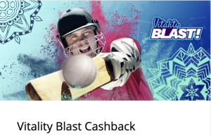 10Cric Vitality T20 Blast Cashback Promotion