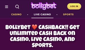 Bollybet Cashback offer 2022