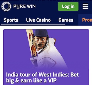 Pure Win India Tour of West Indies Promo