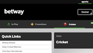 betway sports page interface 2022