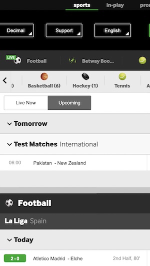 betway sports