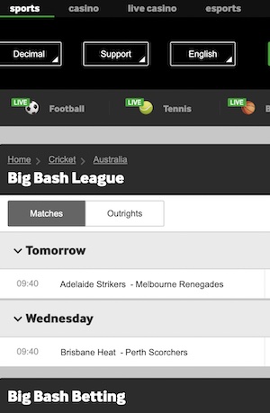 betway bbl