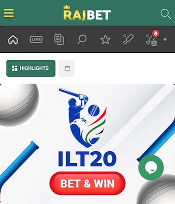 rajbet cricket betting
