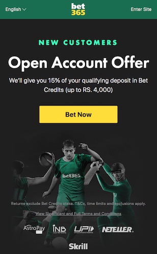 bet365 bonus india 2023