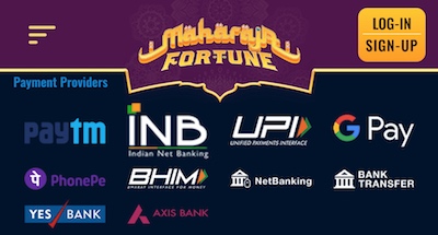 maharaja payment methods 2023