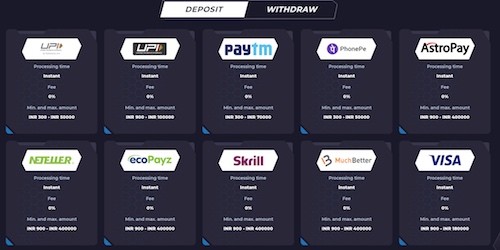 powbet payment methods