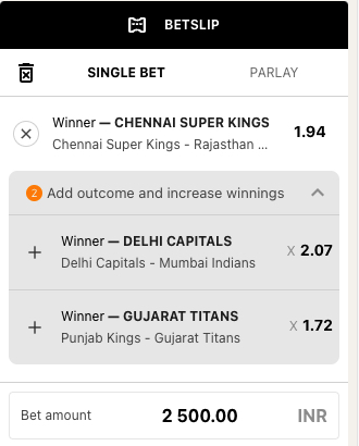 csk vs rr ipl 17th match bet odds